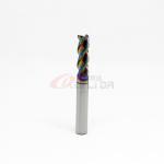 6mm 1/4" 3/8" Milling Aluminum End Mill For 7075 Aluminum 3 Flute DLC Coating