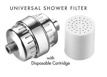 Electroplate Hard Water Shower Head Filter , Lower Pressure Shower Head Water