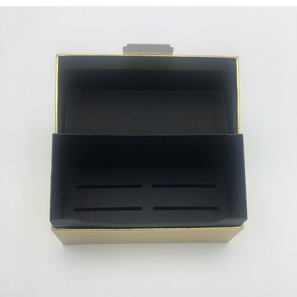 Custom Printed Handmade Luxury Gold Simple Flip Skincare Empty Paperboard Rigid Boxes