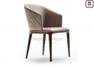 China Ash Wood Leg Dining Chair Diamond Stitch For Retaurant / Hotel on sale