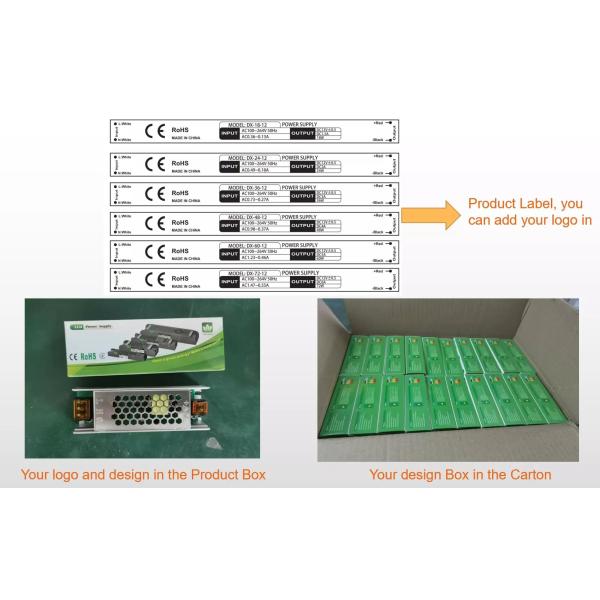 200W 12V 16.5A AC DC Slim Power Supply LED Driver For LED Lighting
