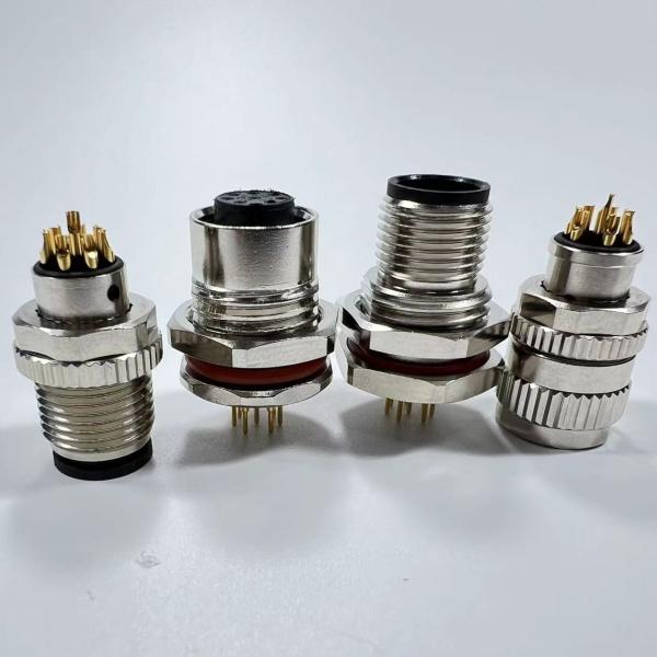 IP67 Industrial Wire Waterproof Bulkhead Electrical Connectors Plug And Socket 2