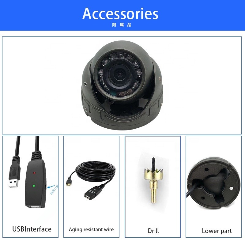 HP 1080P Car Camera Camera Voitures Car Black Box WIFI 360 Degree Fisheye