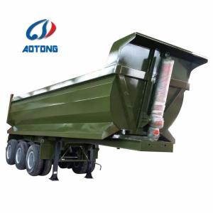 China Small Farm Dump Trailer Self Discharge Tipping Truck Trailer End Dumping Trailers wholesale