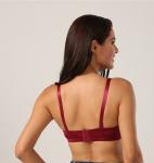 75D-100D Half Cup Sexy Mature Plus Size Bra Women Convertible Straps Push Up