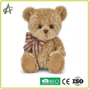China 10.5X 7 Shaggy Brown Plush Teddy Bear For Valentine Gift wholesale