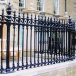 Black Casting Iron Fence Aluminium Protective Fence Panel Home Garden Metal