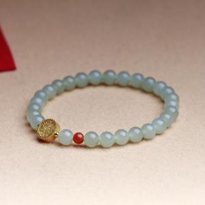 China A Grade Green Jadeite Jade Bracelet Classic Shape Natural Gemstone Jadeite Bracelet Jade Round Fashion Bracelet JADE Bangles wholesale