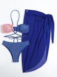 S-Xl Size Wire Free Bikini Style New Style Three Pieces Swimwear For Swimming
