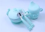 BPA Free Silicone Baby Products , Blister Package Silicone Toddler Bowl