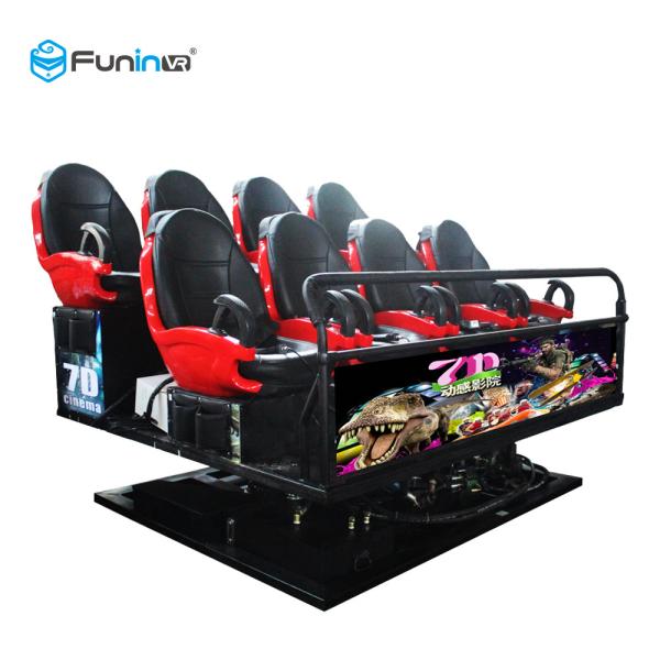 220V Virtual Reality 6 Seats 7d Cinema Theater Game Machines Blue , Red , Black