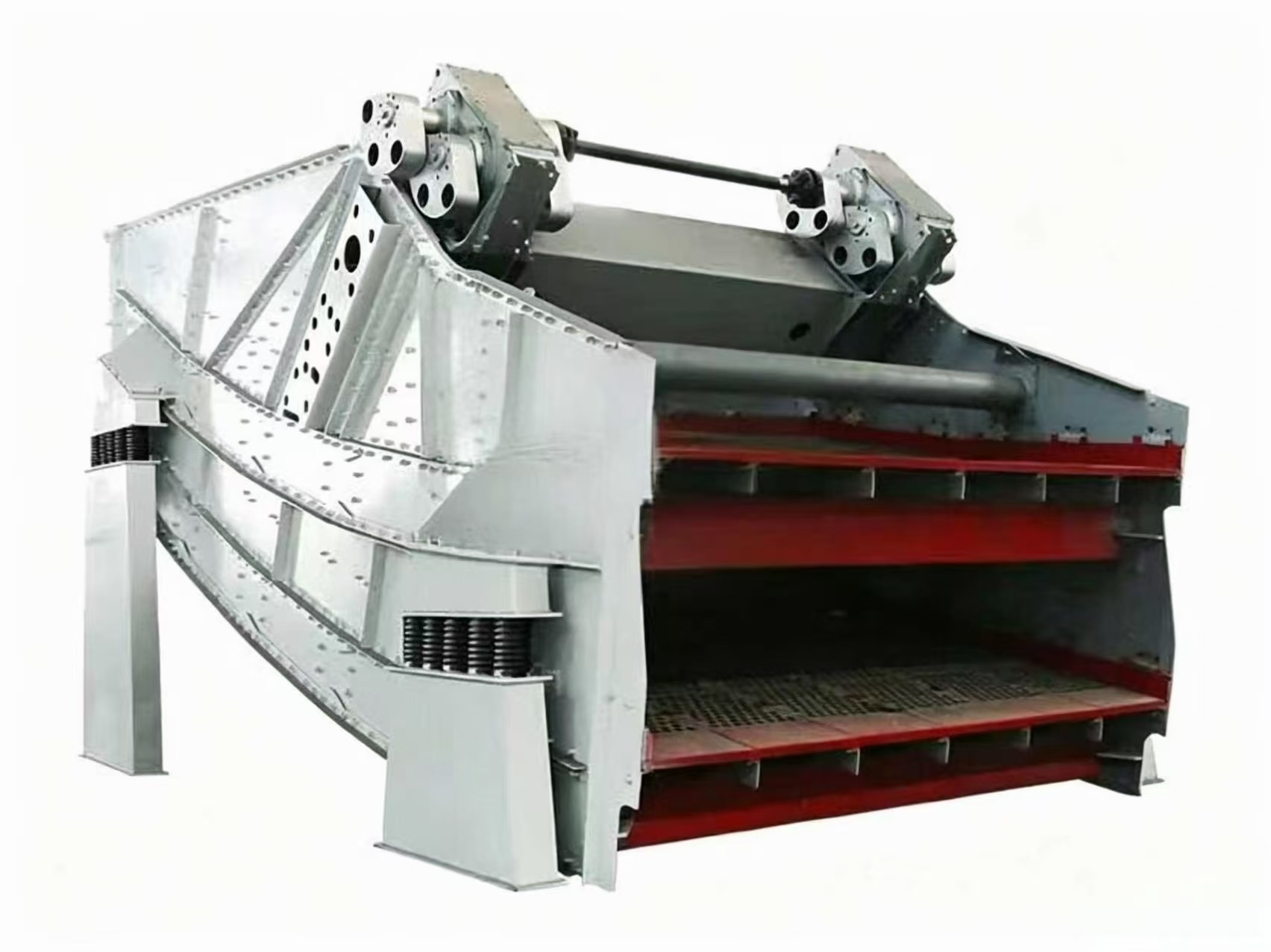 Low Noise Linear Vibrating Screen High Precision Vibratory Sand Screening Machine