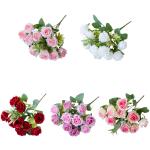 10 small roses arranged for weddings, small flower bouquets, hotel home decor