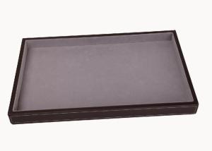 China Wooden / Leather Frame Merchandising Display Boxes For Punch , Purse , Wallet wholesale