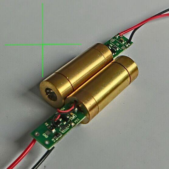 High Stabilization Industrial Grade 532nm 5mw Green Cross Line Laser Module For