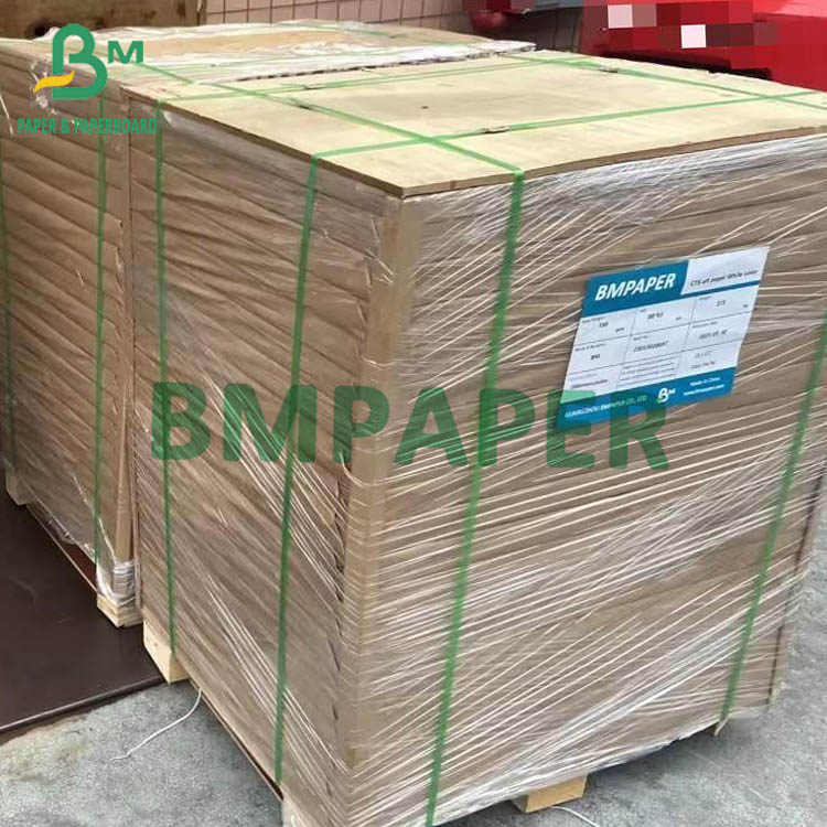 GC2 Coated Ivory Paper High Bulk White Folding Revers Wood Board 70 X 100cm