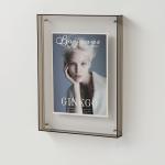 Home Decor Blue Double Sided Acrylic Photo Block Shadow Box Frame 8''X 12''