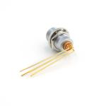 90 Degree Angle 4 Pin Panel Mount Connector IP68 ZCG Fixed Socket PPS Insulator