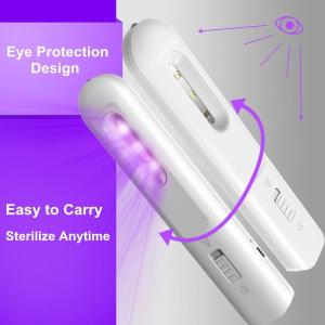 China 265nm 275nm Uv Sterilizer Germicidal Lamp Fireproof ABS Rechargeable Battery wholesale