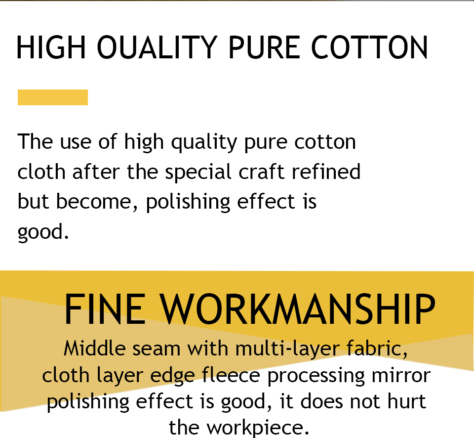 Grinder Jewelry Polishing Machine 1/7" center hole Cloth Buffing Wheels Cotton