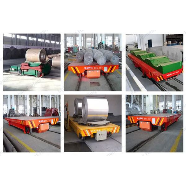 Intelligent V Type Saddle Coil Transfer Cart Remote Control Custom Load