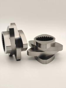 China Mini Plastic Twin Screw Element Screw Side Feeder Barrel Shaft For 58mm Extruder wholesale