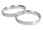 Heat Resistant Aluminum Hub Rings 10 Mm , Spacer Hub Centric Ring Silver Color