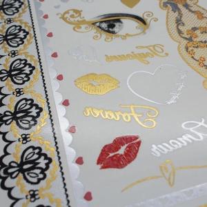 China Golden Tattoo Sticker wholesale