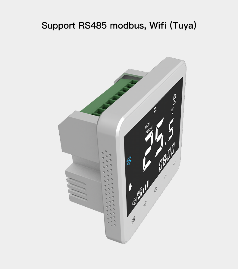 Smart Digital HVAC Thermostat With Weekly Programmable Schedule Fan Speed Control