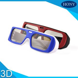 China Universe Passive 3D Glasses For Passive Cinema Or TV Use Big Frame Wide Angle wholesale