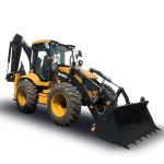 Wheeled Mini Payloader 2.5 Ton Backhoe Digger Excavator 4X4 Retroexcavadoras