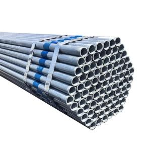 China ERW Construction Pipe Hot Dipped Zinc Coating Steel Round Tube GI Round Steel Pipe with Actual Weight Invoicing wholesale