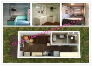 China Portable Prefab Container Homes With Interior Decorations Bedroom / Bathroom / Kitchen / Washbasin wholesale