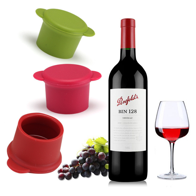 Silicone Wine Stoppers Reusable Beer Bottle Cover Wine Bottle Stopper Wine Saver Wine Gifts Sealer Covers Easy To Clean