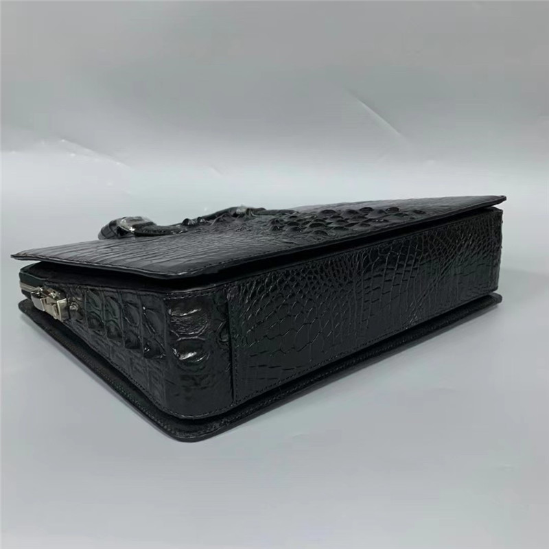 Business Style Genuine Crocodile Skin Men's Laptop Briefcase Exotic Real Alligator Leather Male Large Working Handbag