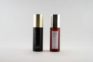 China Eco Friendly Custom Cosmetic Bottles With Hot Stamping Surface Treatment wholesale