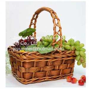 China 2016 wicker picnic basket wicker food basket with handle wholesale