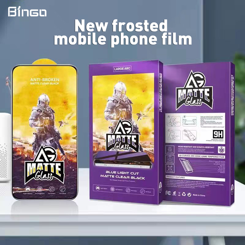 Anti Finger AG Matte 3d Impact Screen Protector For IPhone 14 Pro Max