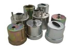 China Custom Enclosures Deep Draw Metal Stamping Carbon Steel Surface Plating Zinc wholesale