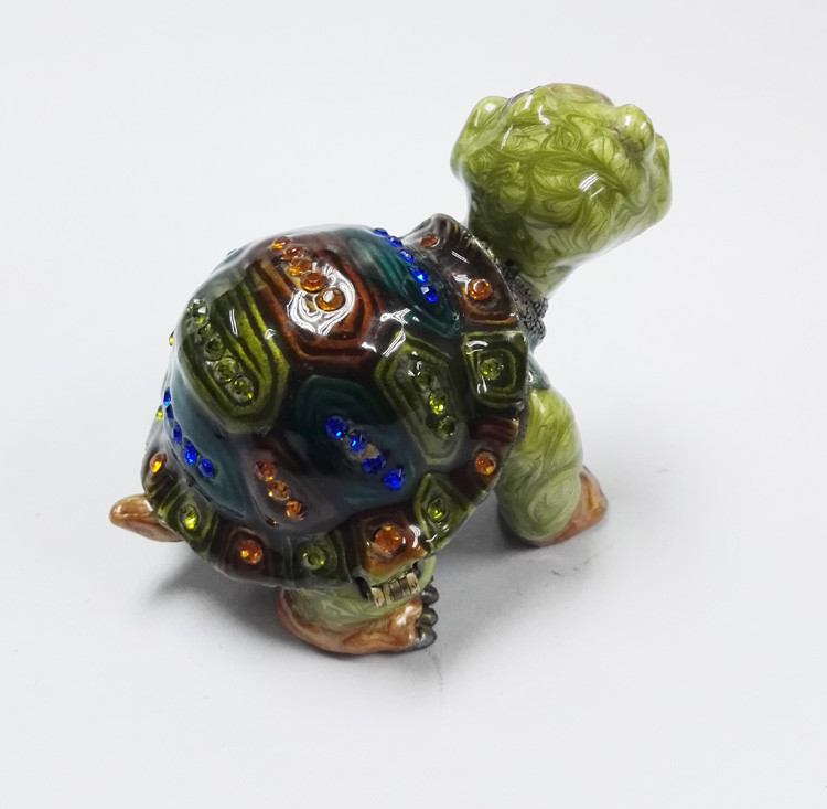 turtle shaped trinket box fashion metal jewelry box wedding trinket boxes