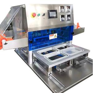 China Oripack Automatic Plastic Cup Sealing Machine With Tray 6 Cup/ Time ODM wholesale