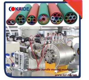 China Air blowing Telecommunication PE microduct extruder machine 5/3.5mm, 10/8mm,12/10mm wholesale