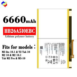 China 6660mAh HB26A5I0EBC MediaPad M3 Lite 10 Tab battery for huawei MediaPad T2 10.0 Pro battery wholesale