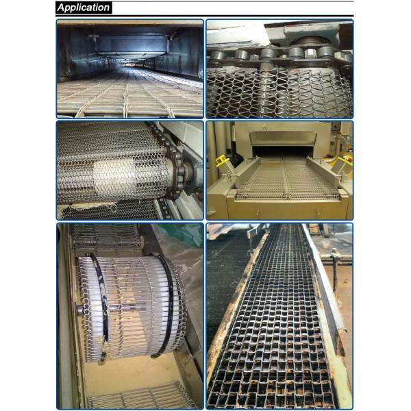 304L Stainless Mesh Conveyor Wire Belt 380V 400MM Width