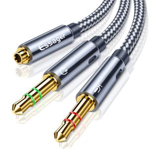 China Audio Converter Female to 2 Male Audio Adapter Cable with 3.5MM Interface wholesale