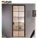 Internal Aluminium Framed Frosted Glass French Doors Glass Wall Divider
