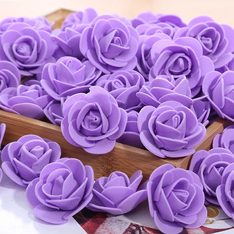 500pcs/bag Foam Rose Head 3.5cm Artificial Flower for DIY Making Rose Bear Top Quality
