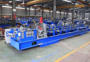 China 1.5mm - 3.0mm Galvanized Steel C Purlin Forming Machine With Gearbox Drive wholesale