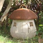 Dual Purpose Home Swinging Dog Bed Rattan Woven Nest Cute Cat Dog Nest Rattan