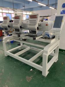 China 2 Heads computerized embroidery machine suitable for logo embroidery T-shirt cap and jacket wholesale